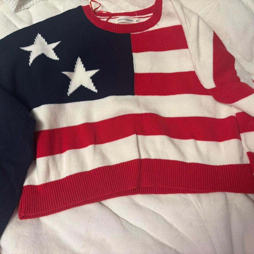 Patriotic Flag Sweater from moon & madison